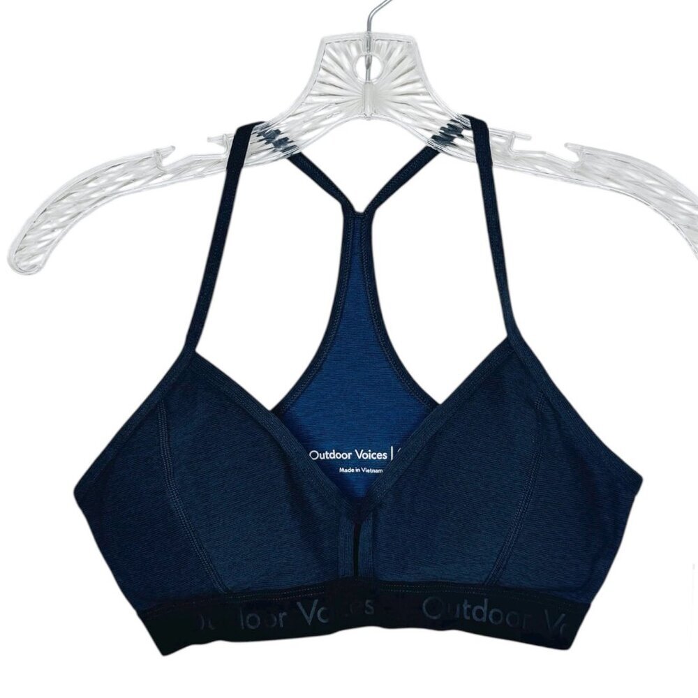 Outdoor Voices Steeplechase Bra Blue